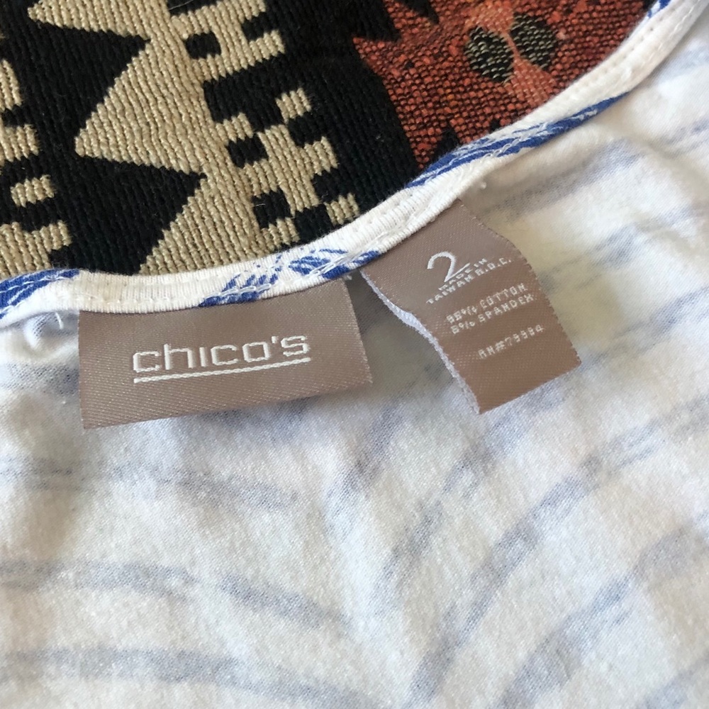 Chico’s Striped Top - Picture 3 of 6